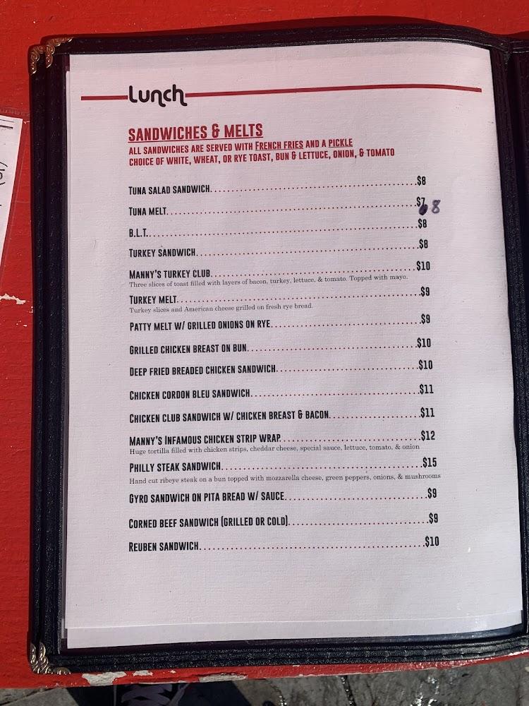 Manny's Snack Shack Menu image 4